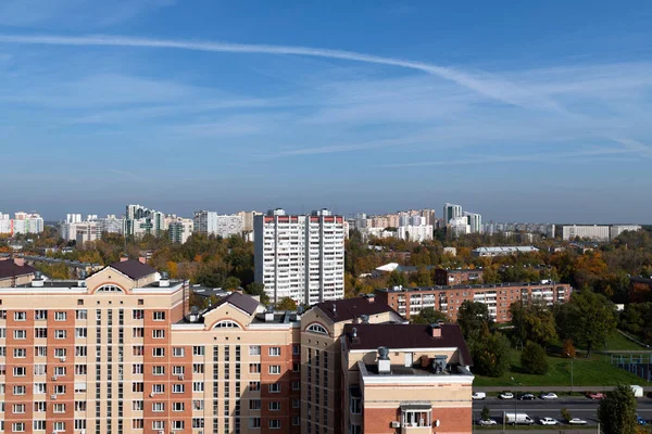 Vista Superior Zona Dormitorio Distrito Administrativo Zelenograd Moscú Rusia —  Fotos de Stock
