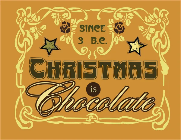 Vánoce je čokoláda — Stock fotografie