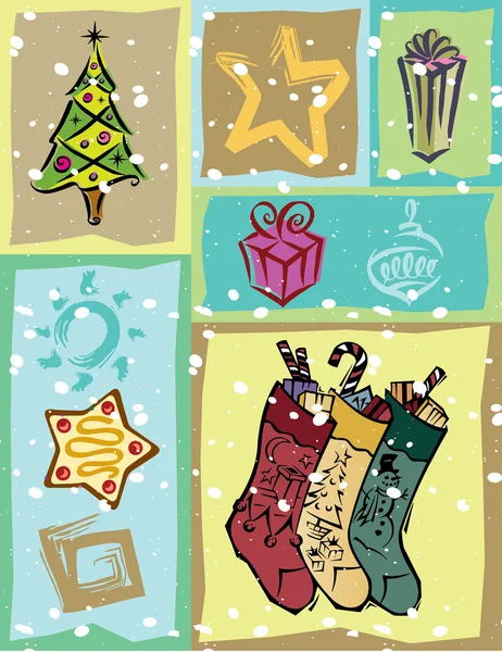 Weihnachts-Collage — Stockfoto