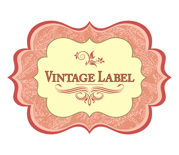 Etiqueta Vintage — Archivo Imágenes Vectoriales