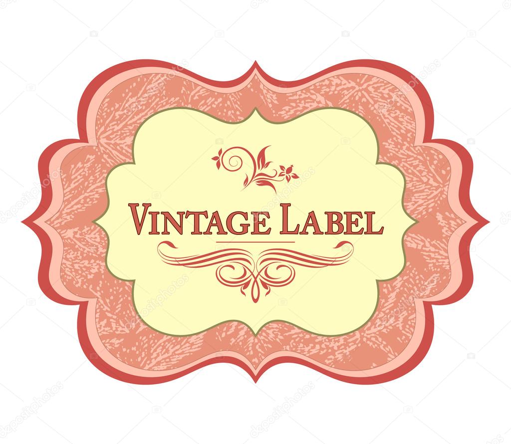 Vintage label