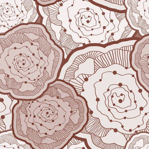 Modèle de fleur abstrait sans couture — Image vectorielle