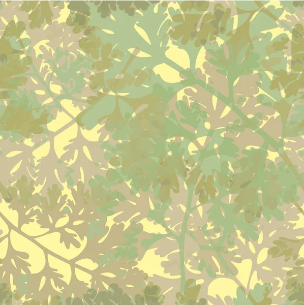 シームレスな葉の壁紙 — ストックベクタ