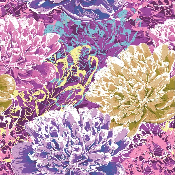 Seamless flower pattern — Stock Illustration Seamless flower pattern Stock Vector