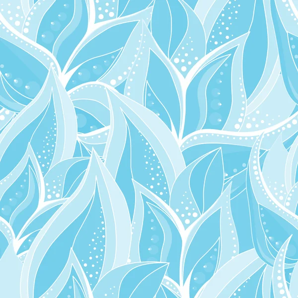 Naadloze abstracte Blauwe bloem achtergrond — Stockvector