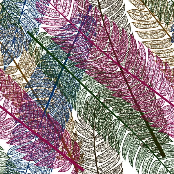 Feuilles colorées — Image vectorielle