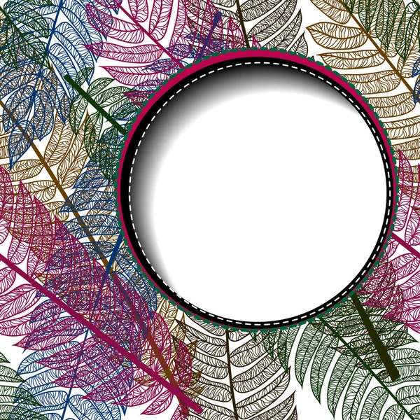 Fundo floral abstrato com espaço para texto — Vetor de Stock