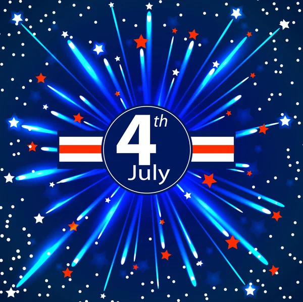 Självständighetsdagen - 4: e juli. EPS 10 — Stock vektor