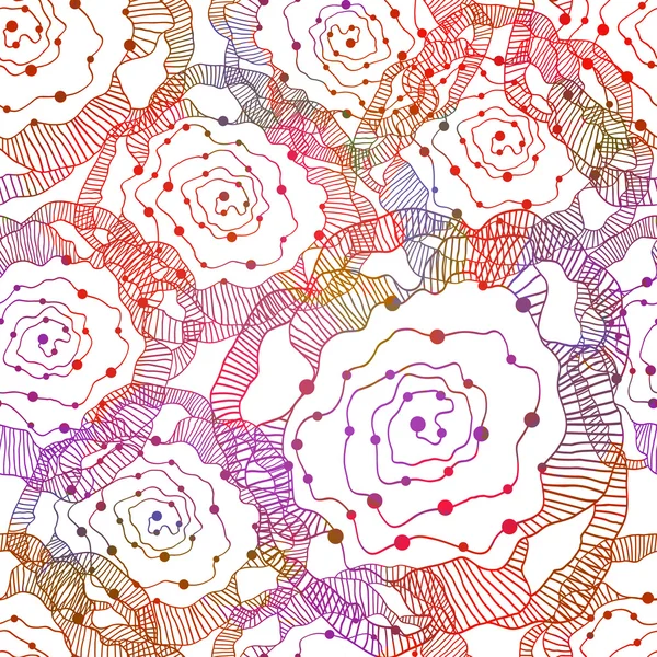 Seamless elegance Roses Pattern. Vector, EPS 10 — Stock Vector