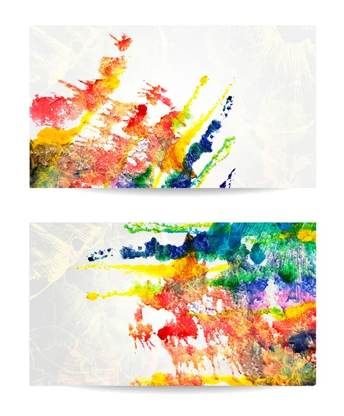 Vector set of watercolor backgrounds. EPS 10 — Stock Vector