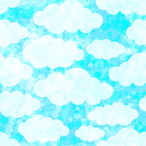 Seamless pattern with clouds. Vector, EPS 10 — ストックベクタ