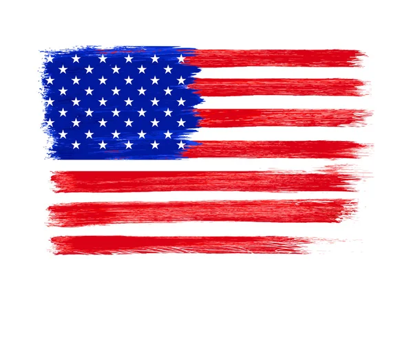 Vetor de bandeira americana. Dia da Independência, 4 de julho . — Vetor de Stock