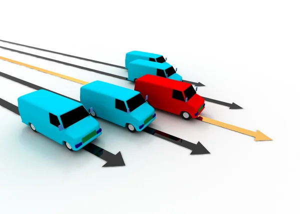 Transport leader concept — Stock Photo, Image