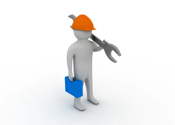 3d worker — Stock Photo, Image