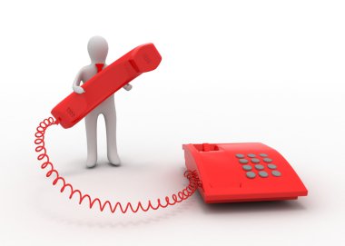 telefon ile 3D adam