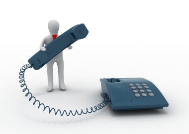 telefon ile 3D adam