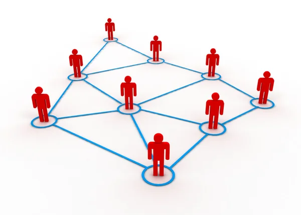 Team network concept — Stock Photo, Image