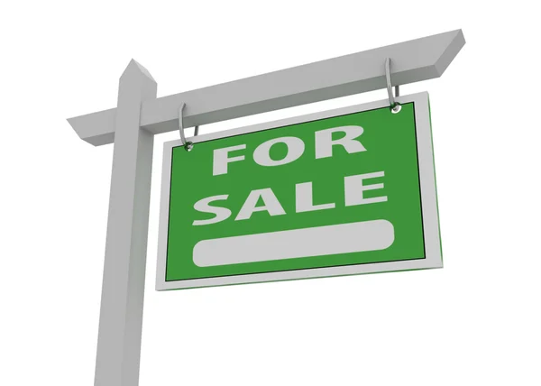 Green for sale sign — Stock Photo, Image