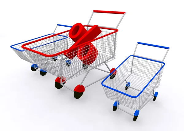 Carrello shopping concept — Foto Stock