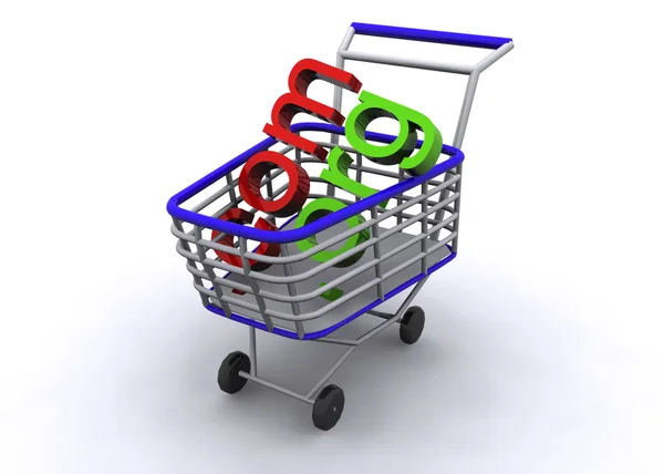 Cart shopping concept — Stock Photo, Image