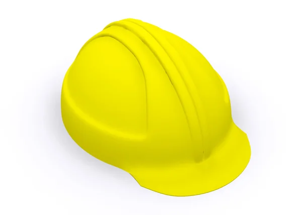 Hard hatt isolert på hvitt – stockfoto