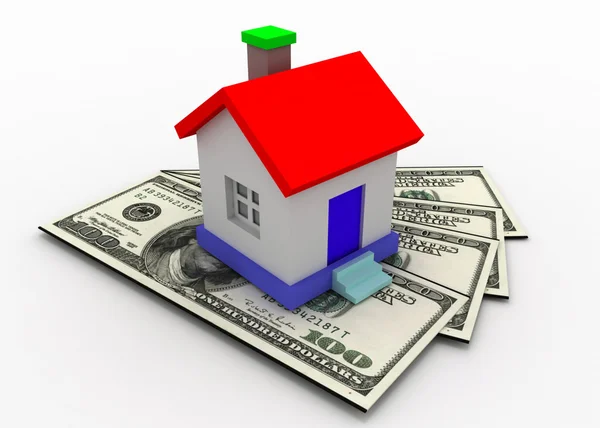 House and dollar concept — Stock Photo, Image