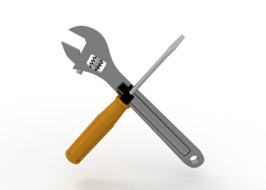 3D anahtarı ve tornavida