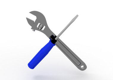 3D anahtarı ve tornavida