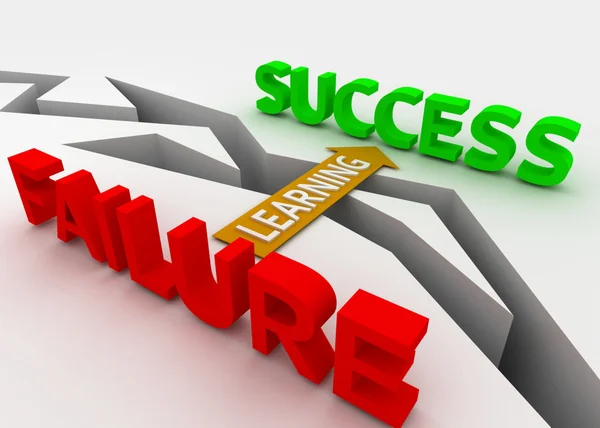 Learning bridge success to failure — Stock Photo, Image