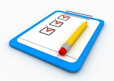 kontrol listesi konsepti