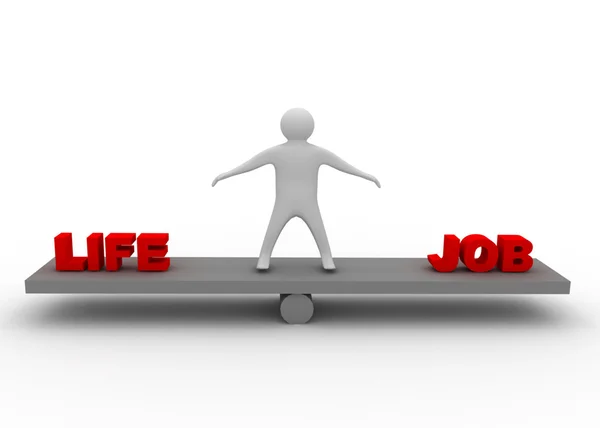 Life and job balance concept — Stock Photo, Image