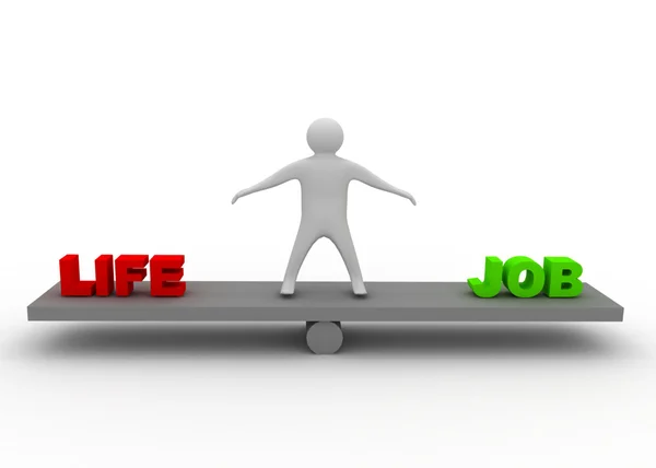 Life and job balance concept — Stock Photo, Image