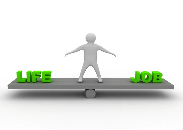 Life and job balance concept — Stock Photo, Image