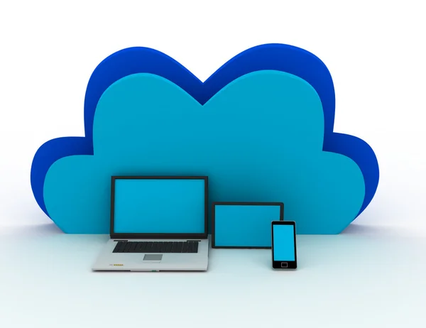 Concetto di cloud computing — Foto Stock