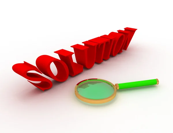 Solution search concept — Stock Photo, Image