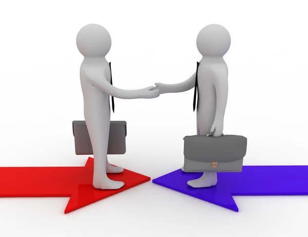 Business concept hand shake — Stock Photo, Image