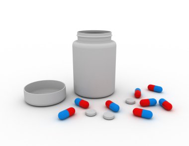 beyaz zemin üzerine Tablet