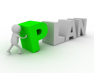 3D adam kavramı planı oluşturmak