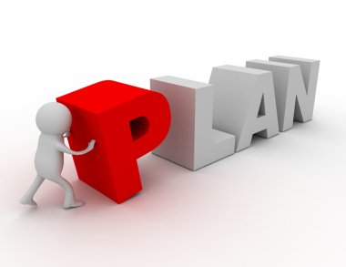 3D adam kavramı planı oluşturmak