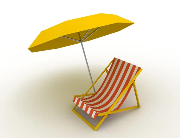 Koncepcja Sunlounger — Zdjęcie stockowe