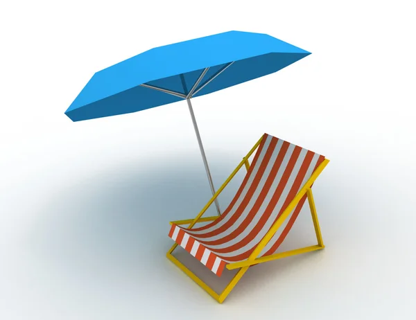 Koncepcja Sunlounger — Zdjęcie stockowe