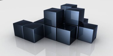 Üç boyutlu soyut arkaplan ve neon ışıkları. Neon tüneli. Uzay KUBESİ inşaatı. 3d illüstrasyon