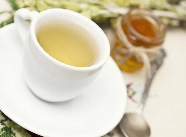 Té y miel — Foto de Stock