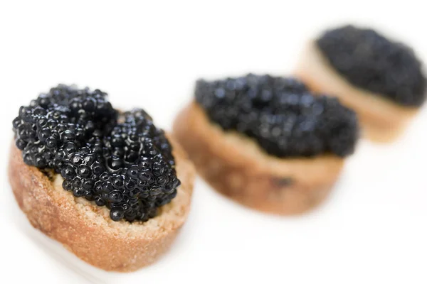 Sandwich au caviar noir — Photo