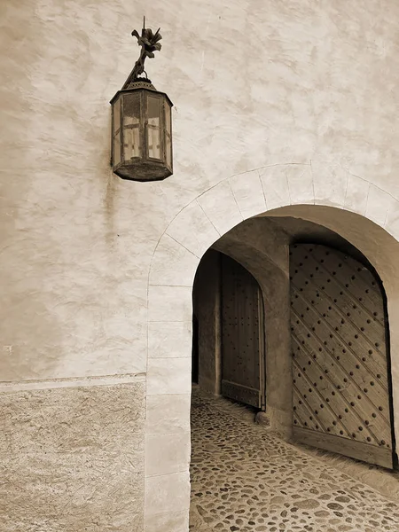 Eingang Zum Alten Haus — Stockfoto