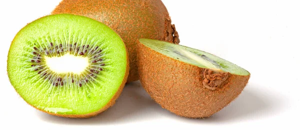 Kiwi Fruits Isolés Sur Blanc — Photo