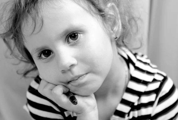 Retrato Uma Menina — Fotografia de Stock