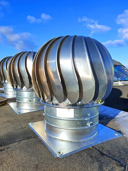 Turbine Roof Ventilator Industrial Ventilation — Stock Fotó