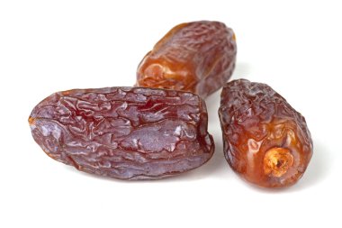  kurutulmuş tarihleri üzerinde beyaz izole