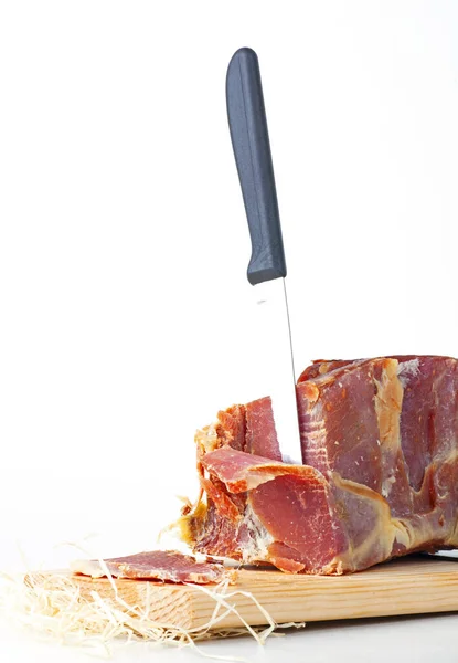 Sehr Schmackhaftes Schweinefleisch Auf Dem Tisch — Stockfoto